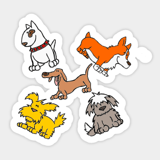 Mixed Up Pups Sticker